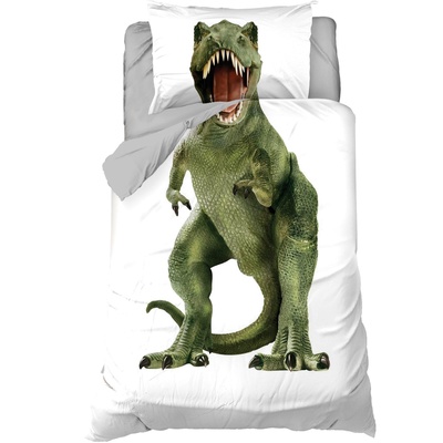 Постельное бельё 1.5-спальное «Этель» Green Dino (вид 2), бязь