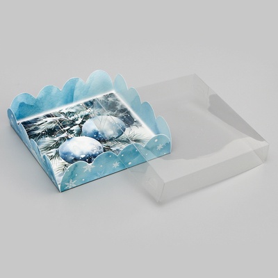 Коробка для печенья «Чудеса случается», 12×12×3 см, Новый год