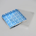 Коробка для печенья, кондитерская новогодняя упаковка «Снеговик», 21×21×3 см - Фото 4