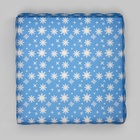 Коробка для печенья, кондитерская новогодняя упаковка «Снеговик», 21×21×3 см - Фото 5