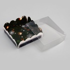 Коробка для печенья, кондитерская новогодняя упаковка «Исполнения желаний», 9×9×3 см - Фото 4