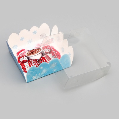 Коробка для печенья, «С Новым годом!», 7×7×3 см