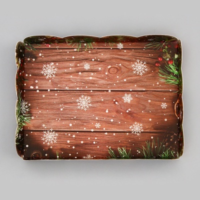 Коробка для печенья «Верь в чудеса» 14×10.5×2.5 см, Новый год