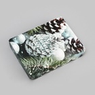 Коробка для печенья, кондитерская новогодняя упаковка «С Новым годом!», 14×10.5×2.5 см - Фото 3