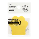 Блок-закладка с липким краем «Лапка», 45 мм × 45 мм, 50 листов, пластик, жёлтый - Фото 5