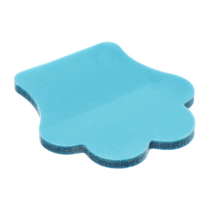 Блок-закладка с липким краем «Лапка», 45 мм × 45 мм, 50 листов, пластик, голубой