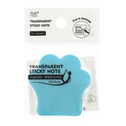 Блок-закладка с липким краем «Лапка», 45 мм × 45 мм, 50 листов, пластик, голубой - Фото 5