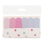 Блок-закладки с клеевым краем, 6 цветов по 20 штук, 18×65 мм, пастельные, розовый градиент - Фото 2
