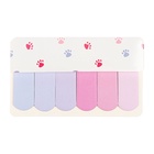 Блок-закладки с клеевым краем, 6 цветов по 20 штук, 18×65 мм, пастельные, розовый градиент - Фото 1