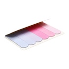 Блок-закладки с клеевым краем, 20 листов, 6 цветов, 18×65 мм, пастель розовый градиент 10532667