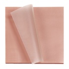 Блок с липким краем 76×76 мм, 50 листов, персиковый перламутр, прозрачный, пластик - Фото 3