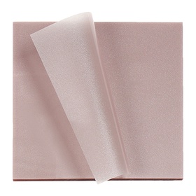 Блок с липким краем 76?76 мм, 50 листов, кофейный перламутр, пластик (комплект 2 шт)