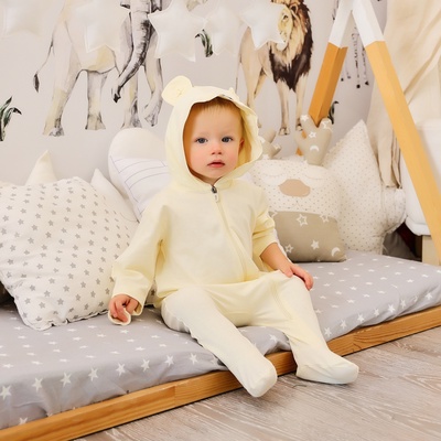 Комбинезон детский MINAKU, рост 80-86 см, айвори