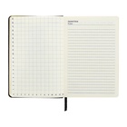 Ежедневник недатированный A5, 140 л, клетка, кожзам, на резинке, желтый срез, Черный - Фото 11