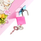 Записная книжка подарочная, 45 листов, линия, на замке Котики (16,3х12,7см) - фото 26655484