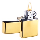 Зажигалка бензиновая для курения «Классика», золото - Фото 2