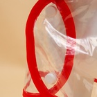 Дождевик для собак, размер L (ДС 30, ОГ 41-46, ОШ 42 см), красный - Фото 4