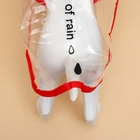 Дождевик для собак, размер L (ДС 30, ОГ 41-46, ОШ 42 см), красный - Фото 6