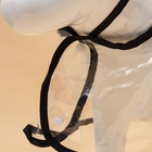 Дождевик для собак, размер 2XL, (ДС 40, ОГ 52-58, ОШ 46 см), чёрный - Фото 5