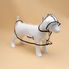 Дождевик для собак, размер 3XL, (ДС 45, ОГ 56-62, ОШ 51 см), чёрный - Фото 2