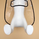 Дождевик для собак, размер 3XL, (ДС 45, ОГ 56-62, ОШ 51 см), чёрный - Фото 7