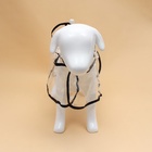 Дождевик для собак, размер 4XL, (ДС 50, ОГ 60-66, ОШ 56 см), чёрный - Фото 4