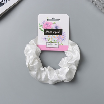 Резинка для волос «Орбита», классик галант, 10 см, белая