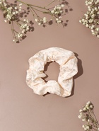 Резинка для волос QF «Орбита», орнамент пятна, 10 см, молочная  (артикул 10691619)  большой выбор товаров оптом и в розницу по низким ценам с доставкой