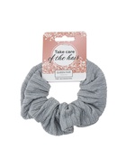 Резинка для волос QF «Орбита», классик жатка полосы, 10 см, серая - Фото 5