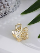 Краб для волос "Оливия" бабочка, 2,5 см, золото (6 шт) - фото 809027193