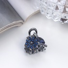 Крабик для волос «Роуз», цветок, 1.5 см, синий (комплект 6 шт) - фото 46494904