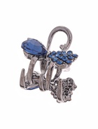 Крабик для волос «Роуз», бантик, 1.5 см, синий (комплект 6 шт) - фото 46494911