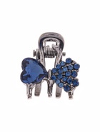 Крабик для волос «Роуз», бантик, 1.5 см, синий (комплект 6 шт) - фото 46494912