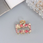 Краб для волос "Селена галант" прямой, 3 см, золото (6 шт) - фото 809027252