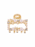 Крабик для волос «Саманта галант», прямой, 3 см, золото (комплект 6 шт) - фото 46494947