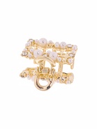 Крабик для волос «Саманта галант», прямой, 3 см, золото (комплект 6 шт) - фото 49360096