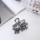 Краб для волос "Ширли стиль" бантик, 3 см, чёрный (6 шт) - фото 809027302