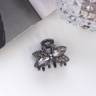 Краб для волос "Ширли стиль" бантик, 3 см, чёрный (6 шт) - фото 809027303