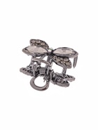 Краб для волос "Ширли стиль" бантик, 3 см, чёрный (6 шт) - фото 809072228