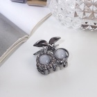 Крабик для волос «Ширли стиль», вишенки, 2.5 см, чёрный - Фото 4