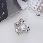 Краб для волос "Эйвери стиль" бабочка, 3 см, серебро (6 шт) - фото 809027383