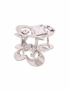 Краб для волос "Эйвери стиль" бабочка, 3 см, серебро (6 шт) - фото 809072244