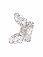 Краб для волос "Доротеа" бабочка, 4 см, серебро (6 шт) - фото 809158827