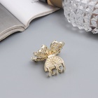 Краб для волос "Доротеа" бабочка элит, 3,5 см, золото (6 шт) - фото 809027439