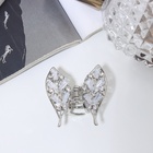 Краб для волос "Доротеа" лепестки, 3,5 см, серебро (6 шт) - фото 809027448