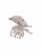 Краб для волос "Доротеа" лепестки, 3,5 см, серебро (6 шт) - фото 809027450