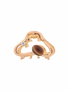 Краб для волос "Эдисон" изгиб, 4,5 см, золото (6 шт) - фото 809027461