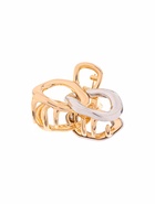 Крабик для волос «Хизер», звенья, 4.5 см, золото-серебро 10691712