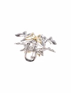 Краб для волос "Хизер" бабочки, 5 см, серебро (6 шт) - фото 809072274