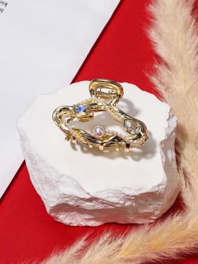 Крабик для волос «Эдисон элит», классик, 4.5 см, золото (комплект 6 шт)